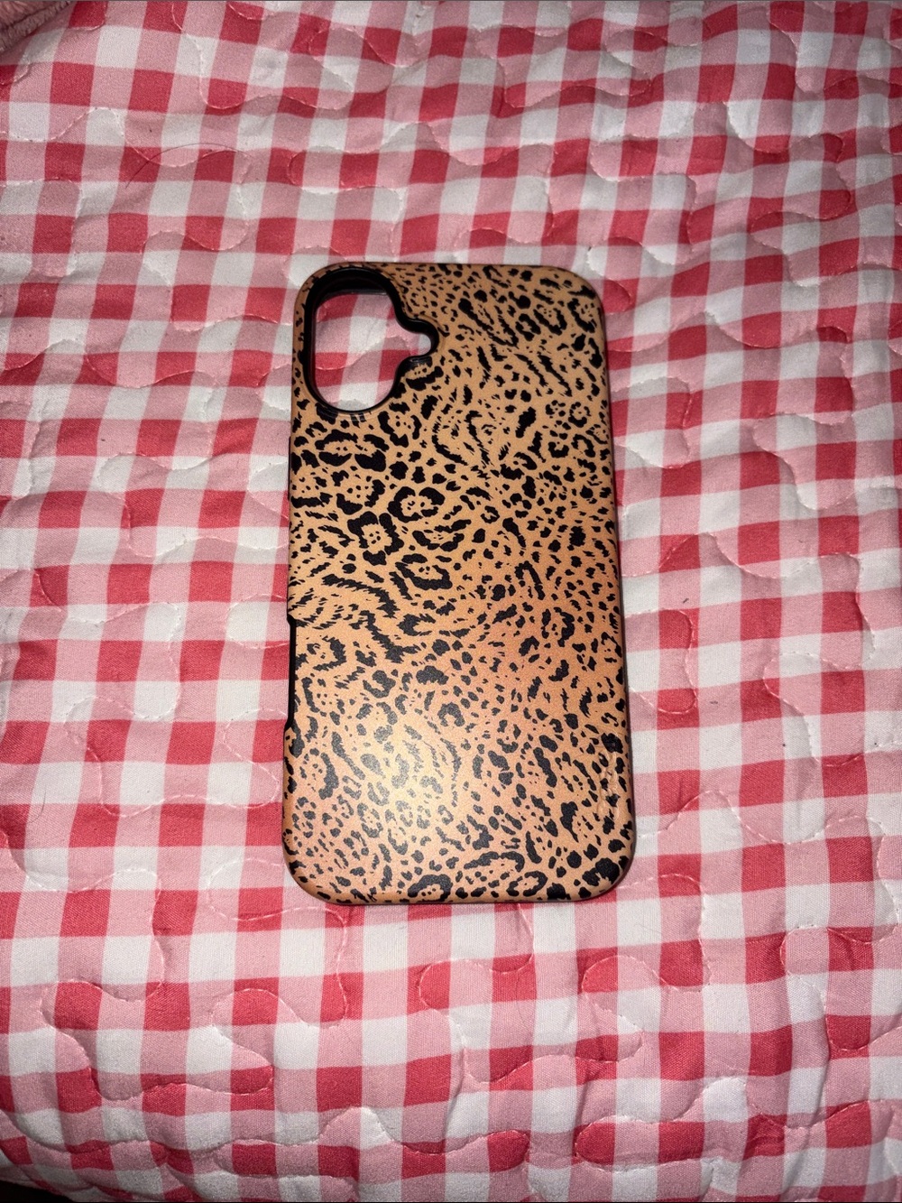 Leopard Print Tan & Black Protective Phone Case